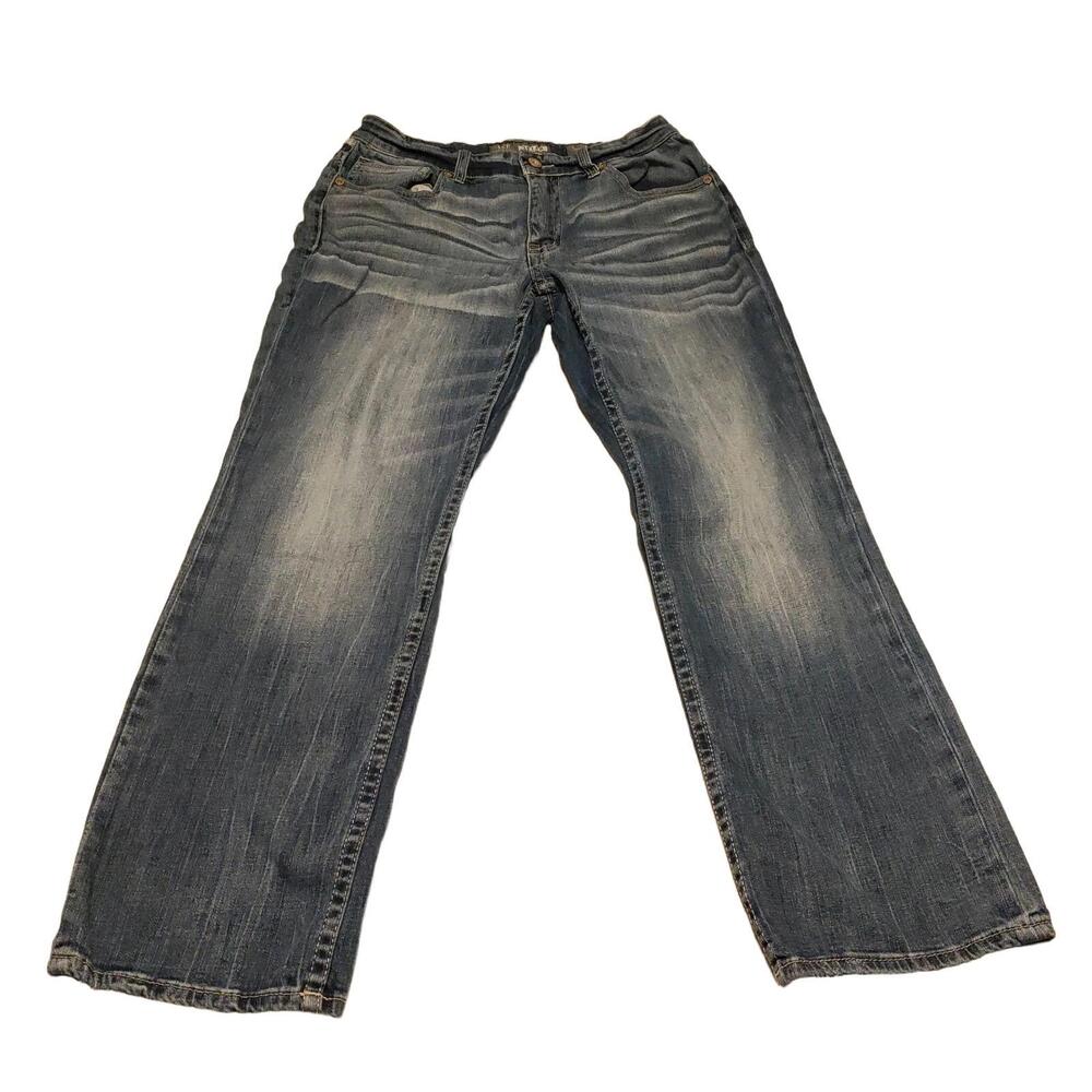 BKE Tyler GBP23155 Men’s Relaxed Straight Leg Medium Wash Jeans 32x31